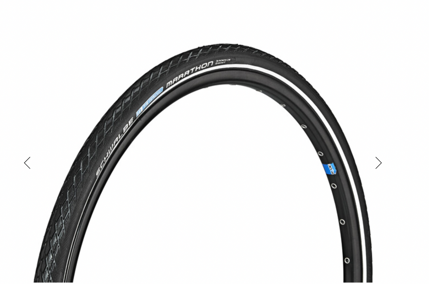 Mantel Schwalbe Marathon 32-559 oder 26 x 1.25, schwarz mit Reflektorstreifen