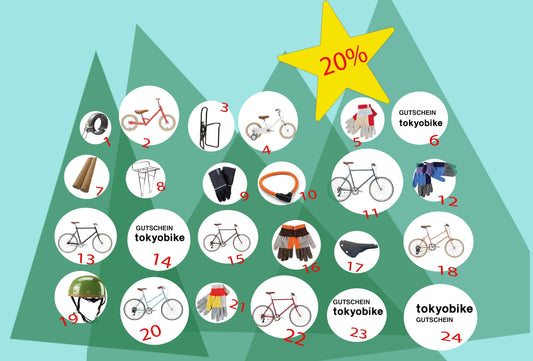 tokyobike.de  ADVENTSKALENDER  täglich 20%